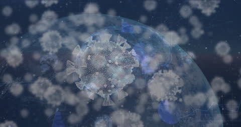 Digital Representation of COVID-19 Cells Over Globe