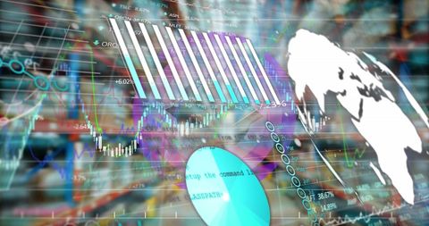 Global Economic Trends and Data Visualization Collage - Download Free Stock Images Pikwizard.com