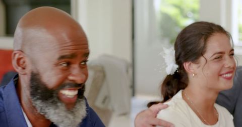 Joyful Celebration at Indoor Wedding Party