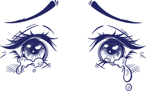 transparent anime tears illustrating emotional expression - Download Free Stock Videos Pikwizard.com