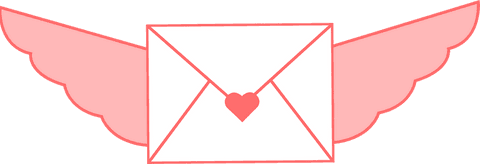 Flying Envelope with Pink Heart Symbol on Transparent Background - Download Free Stock Videos Pikwizard.com