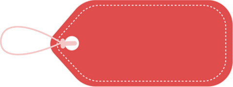Transparent PNG Red Tag with Copy Space for Labels - Download Free Stock Videos Pikwizard.com