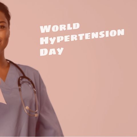 World Hypertension Day with African American Female Doctor