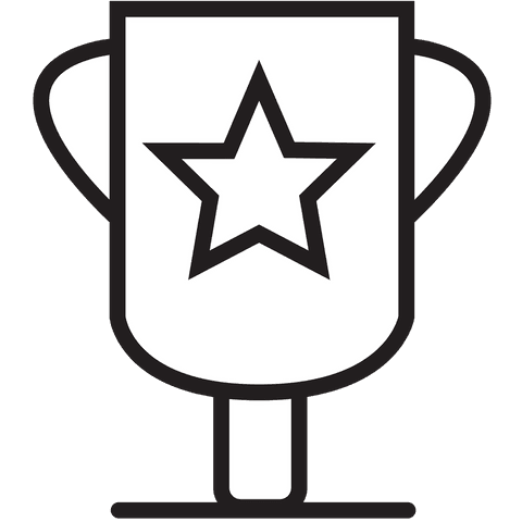 transparent icon of trophy with star symbol - Download Free Stock Videos Pikwizard.com