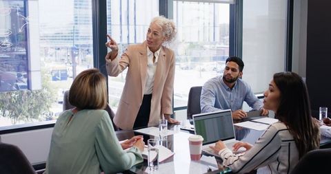Diverse Business Team Engaged in Professional Meeting