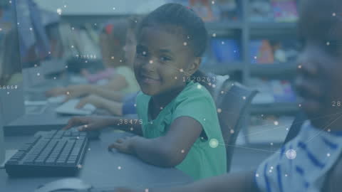 Young Students Engaged with Digital Learning Concepts