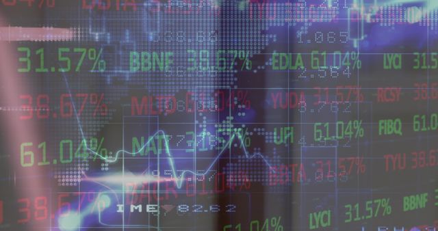 Digital Stock Market Data on Futuristic Screen - Download Free Stock Images Pikwizard.com