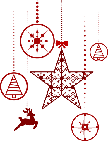 Hanging Red Transparent Christmas Paper Ornament Decorations - Download Free Stock Videos Pikwizard.com