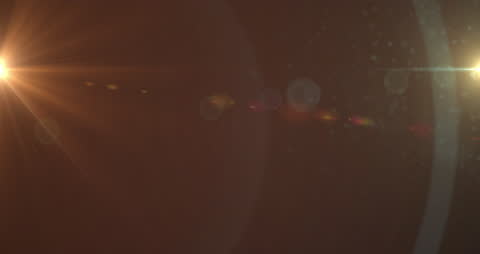 Abstract Light Flares and Spots on Dark Background