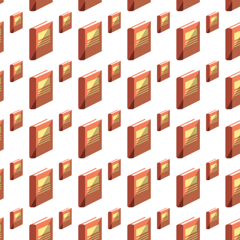 seamless transparent pattern: orange books isolated repeating on neutral background - Download Free Stock Videos Pikwizard.com