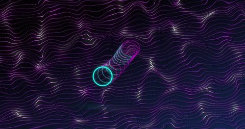 Abstract Pattern of Colorful Circles on Wavy Lines - Download Free Stock Images Pikwizard.com