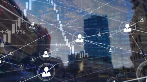 Global Digital Network and Business Technology Concept