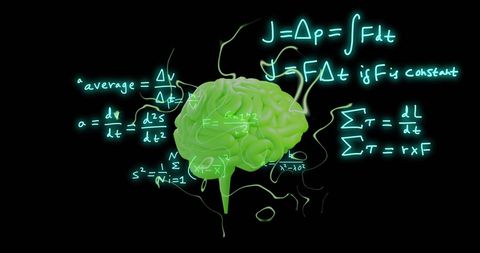 Neurons and Equations: Fusion of Brain Functions and Mathematics - Download Free Stock Images Pikwizard.com