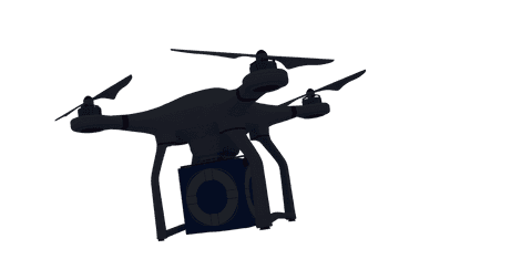 transparent delivery drone with camera floating mid-air - Download Free Stock Videos Pikwizard.com
