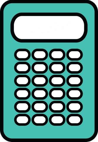 blue and white digital calculator with copy space on transparent background - Download Free Stock Videos Pikwizard.com