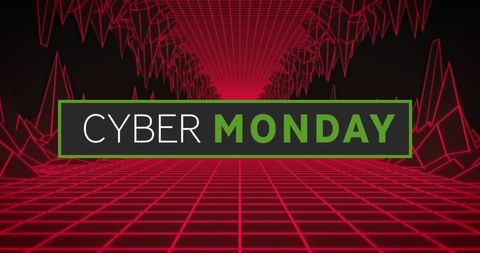 Cyber Monday Digital Concept with Futuristic Design - Download Free Stock Images Pikwizard.com