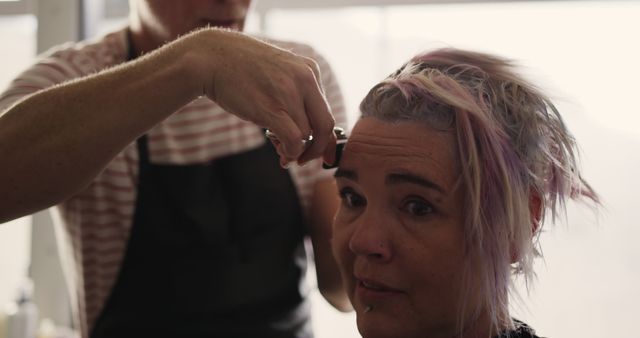 Hairdresser Coloring Customer's Hair with Dye - Download Free Stock Images Pikwizard.com