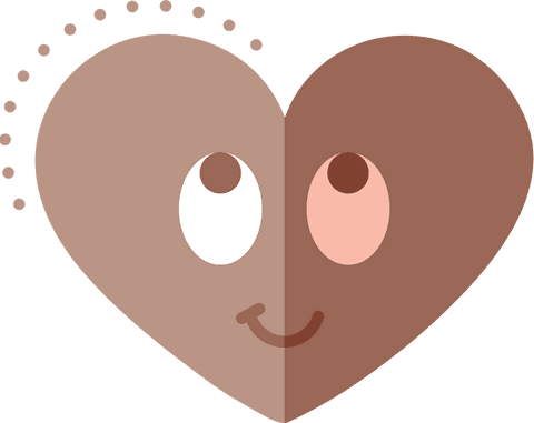 Cute Smiling Brown Heart on Transparent Background - Download Free Stock Videos Pikwizard.com