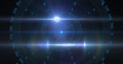 futuristic digital interface with glowing circular patterns - Download Free Stock Images Pikwizard.com