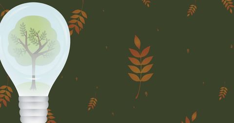 Innovative green energy design with nature elements