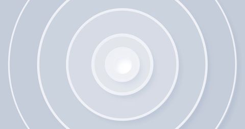 Pulsating white concentric circles on light blue background