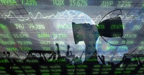 Global sports competition with digital data interface