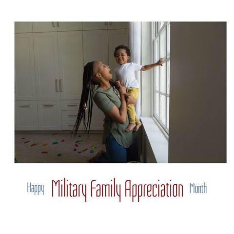 mother with son celebrating military family appreciation month at home - Download Free Stock Templates Pikwizard.com