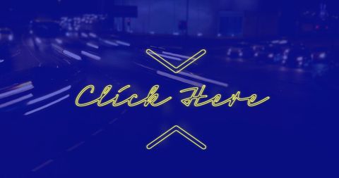 Dynamic text overlay with blue urban night scene