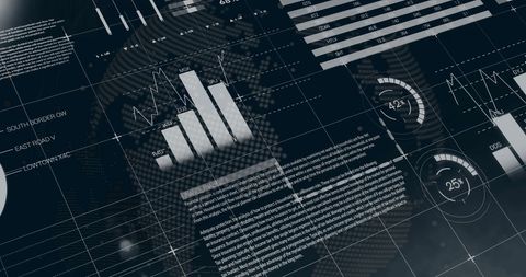 Abstract Financial Data Analysis on Global Business Background - Download Free Stock Images Pikwizard.com