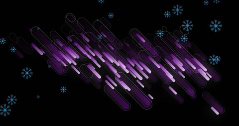 Abstract Purple Streaks and Snowflakes on Black Background - Download Free Stock Images Pikwizard.com