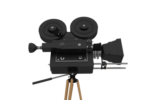 transparent vintage black film camera on tripod - Download Free Stock Videos Pikwizard.com