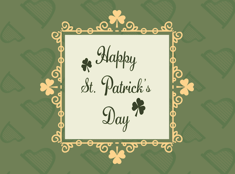 elegant transparent background with st. patrick's day greetings - Download Free Stock Videos Pikwizard.com
