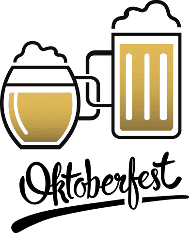 Transparent Beer Glasses Illustrations with Oktoberfest Text - Download Free Stock Videos Pikwizard.com
