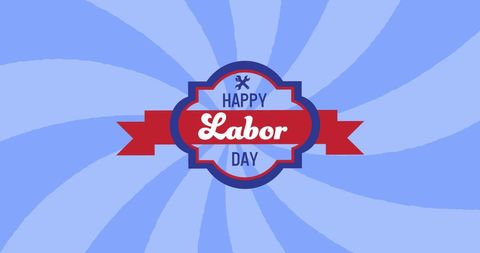 Celebrating American Labor Day with Patriotic Colors and Symbols