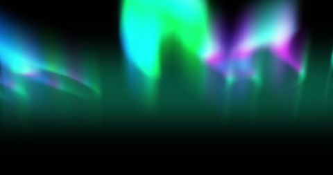 Stunning aurora borealis against deep night sky