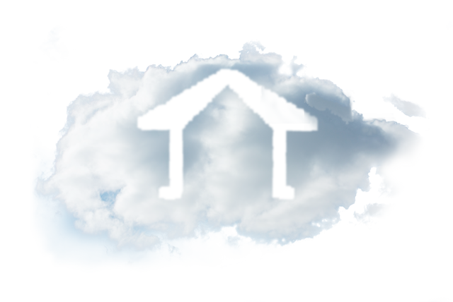 Transparent House in Cloud Illustration on Clear Background - Download Free Stock Videos Pikwizard.com