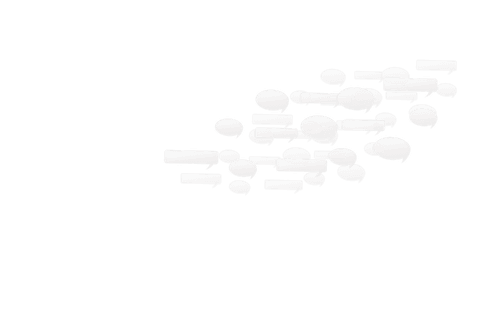 Transparent speech bubbles illustrating communication concept