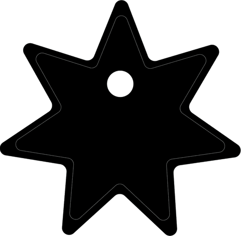 Transparent Black Star-Shaped Christmas Ornament Illustration - Download Free Stock Videos Pikwizard.com