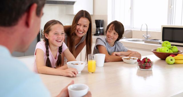 Family Enjoying Breakfast at Home - Download Free Stock Images Pikwizard.com