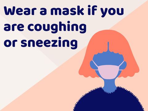 Disease Prevention and Mask Etiquette Awareness Poster - Download Free Stock Templates Pikwizard.com