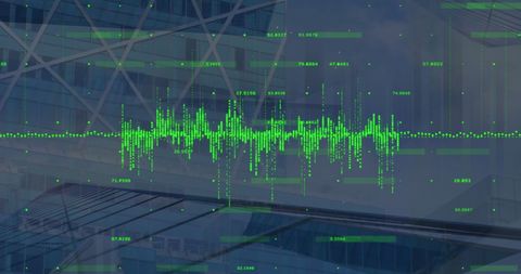 Digital financial data processing over modern skyline