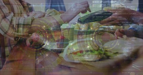 Digitized transaction secure payment terminal conceptual art