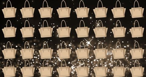 Elegant Beige Tote Bags on Dark Shimmering Background - Download Free Stock Images Pikwizard.com
