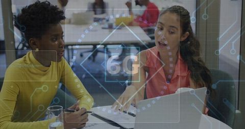 Innovative Collaboration in Modern Technology Meeting with 6G Focus