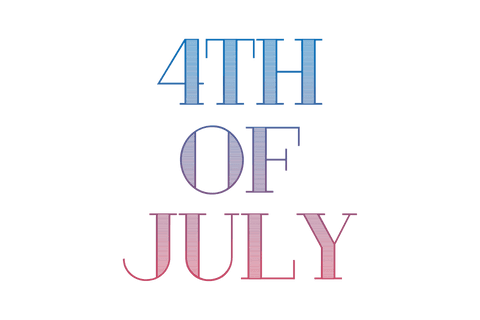 4th of july transparent text graphic in gradient colors - Download Free Stock Videos Pikwizard.com