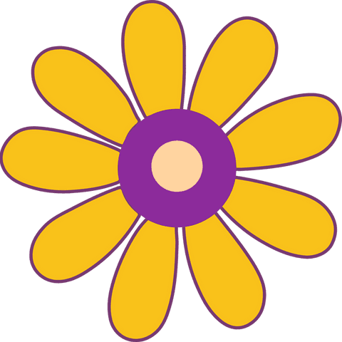 flat transparent stylized flower with yellow petals - Download Free Stock Videos Pikwizard.com