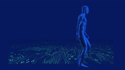 Digital Human Walks Through Virtual Circuit World