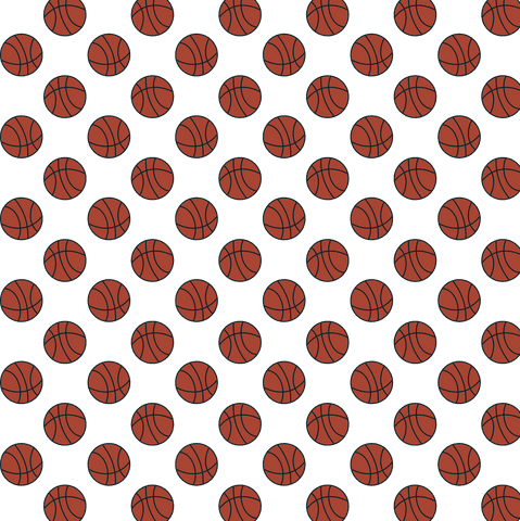Seamless Transparent Basketball Pattern with Black Background - Download Free Stock Videos Pikwizard.com