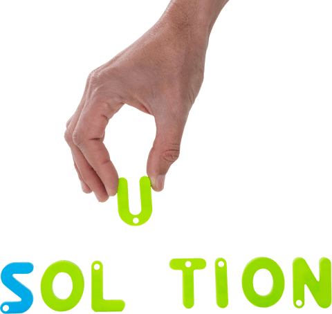 hand placing letter to form the word solution on transparent background - Download Free Stock Videos Pikwizard.com
