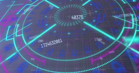 Futuristic Digital HUD Interface with Dynamic Data - Download Free Stock Images Pikwizard.com